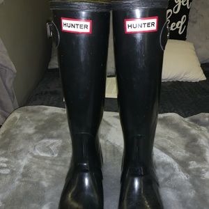Tall hunter rain boots